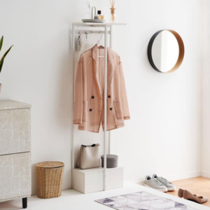 Space Saving Entryway Clothes Rack